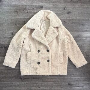 Free People Cream Pea Coat